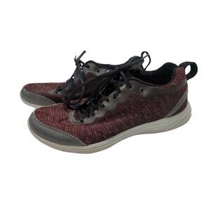 Vionic Women's Marroon Black Lace-up Sneaker Shoe Size 7